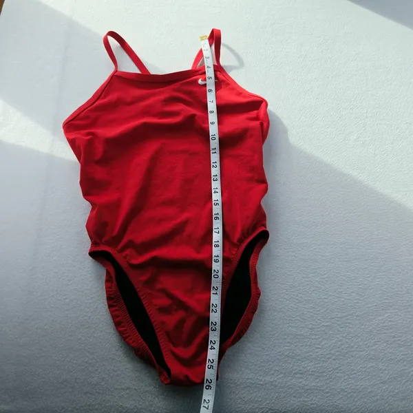 Nike Swim HydraStrong Essential Red One Piece Swimsuit Size 34 WMS 8 - Image 7
