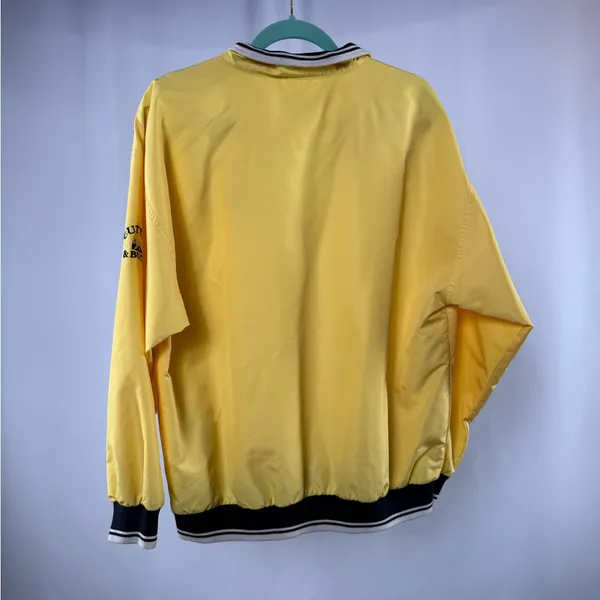 Cutter & Buck Quarter Zip Whiskey‎ Creek Windbreaker Jacket in Yellow Large - Image 4