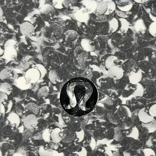 Lululemon Wunder Under Leggings Black White Confetti Speckle‎ Print Athleisure - Image 2