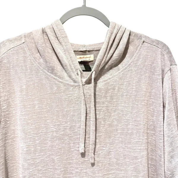 Weatherproof Vintage Hoodie Grey Purple Excellent‎ Lightweight Knit Women Size L - Image 2