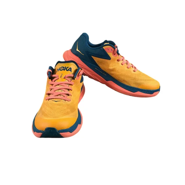 HOKA One One Zinal Trail Running Shoe Sneaker Women 10B Orange Mesh Everyday - Image 4