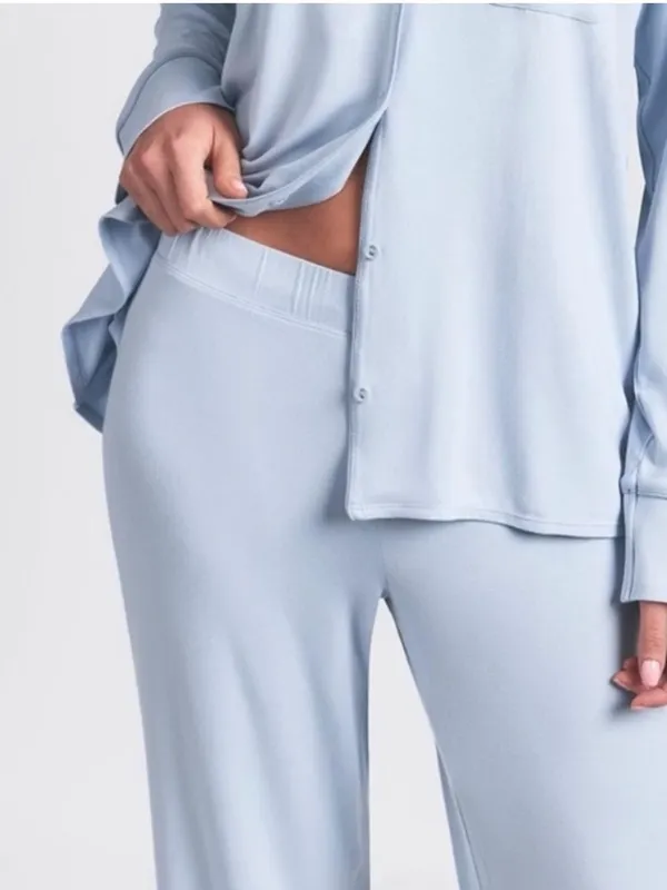 Skims NWT zen blue sleep lounge pants medium - Image 2