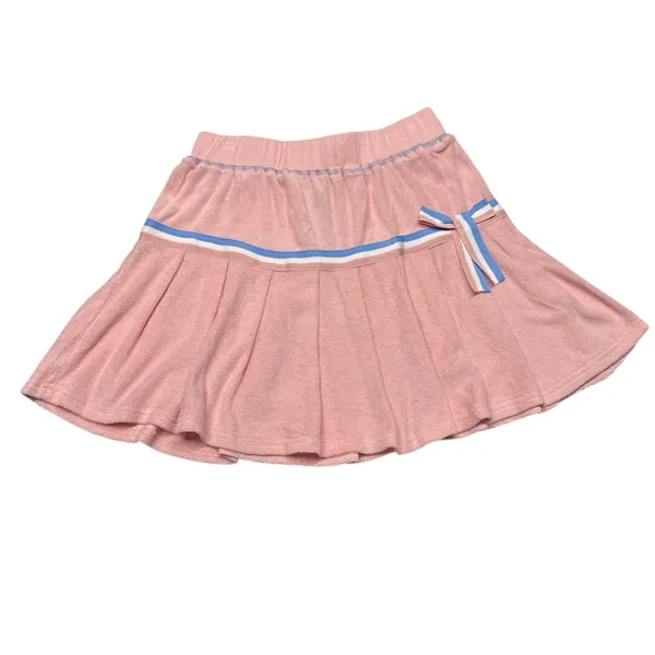 Y2K Cider Pink Pleaded‎ Tennis Skirt with bow on the side Women’s size Medium - Image 2