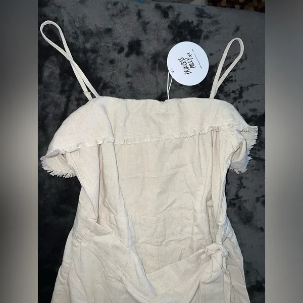 Princess Polly Rally Playsuit in Beige Size 10 New with tag - Image 9