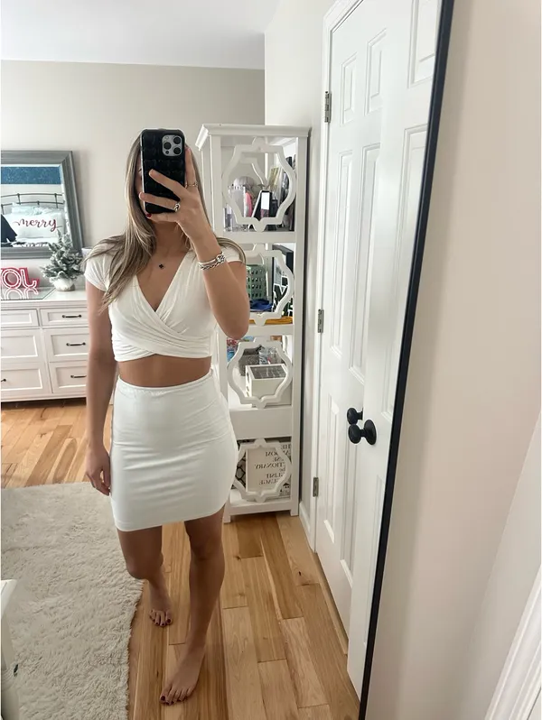 White Lulus Two-Piece Set - Image 3