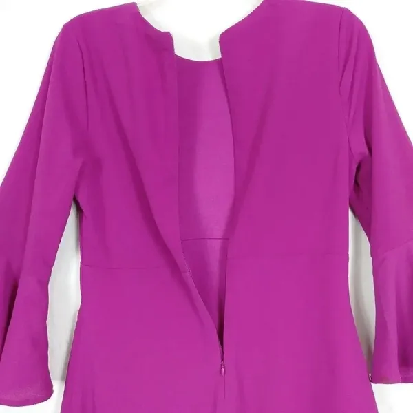 Lulu's Fuschia Bell Sleeve Mini Dress - Image 5