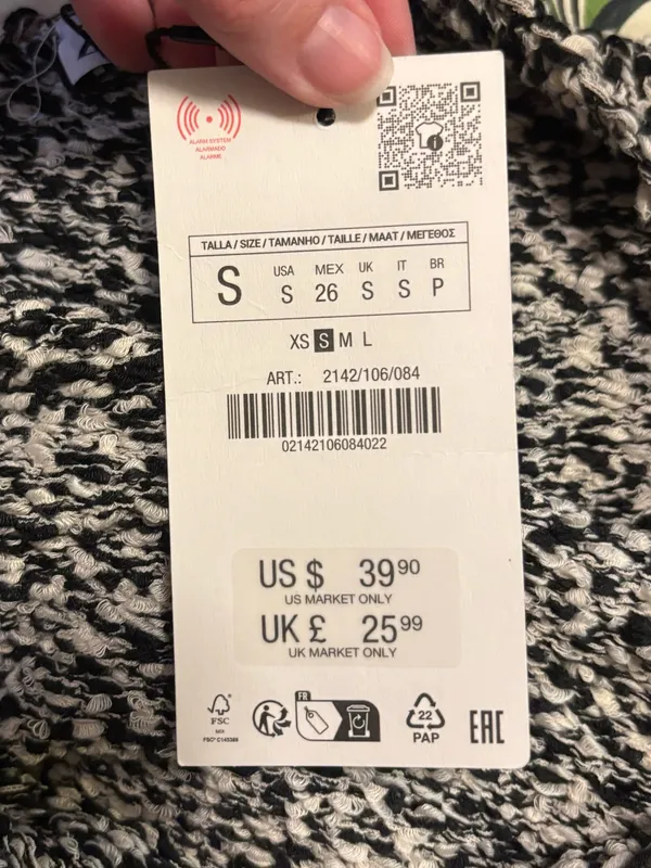 NWT Zara Asymmetric Knit Top sz S - Image 7