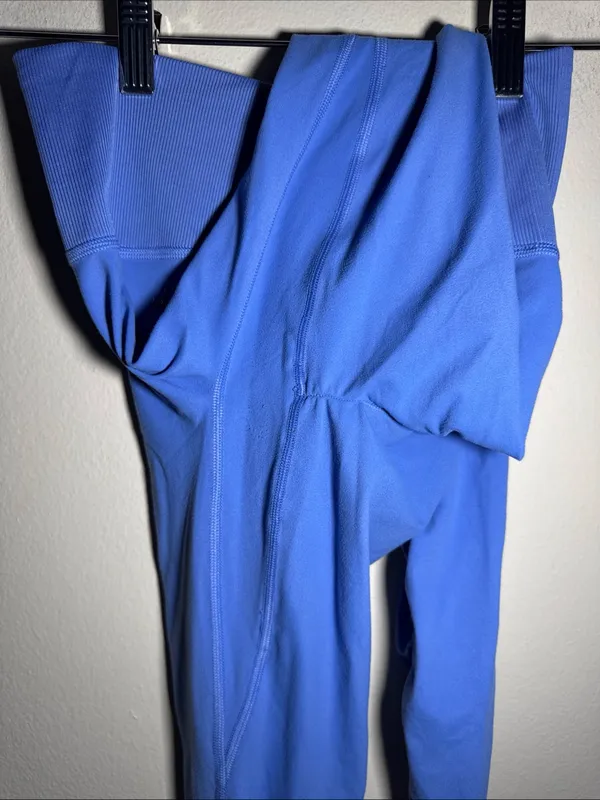 Gymshark X Whitney Simmons Collab V2 Scrunch Back Blue Legging High Rise Size S - Image 8