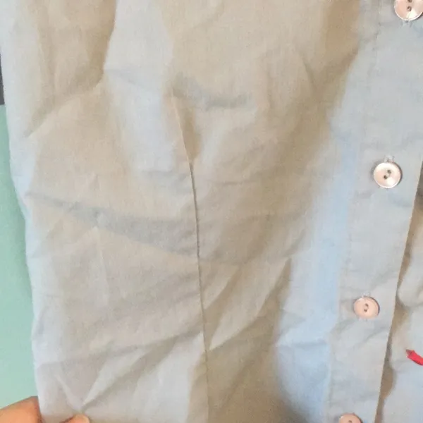 Tailored Floral Blouse Blue - Image 2