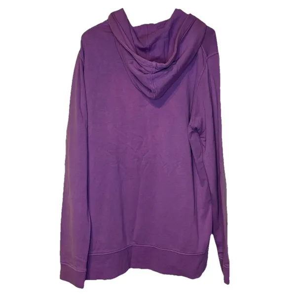 Peter Millar Women's Sweatshirt Hooded Long Sleeve Relaxed Pullover Purple Large - Image 7