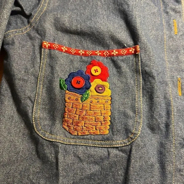 Vintage Casey Coleman Jean button up shacket s/m Blue - Image 6