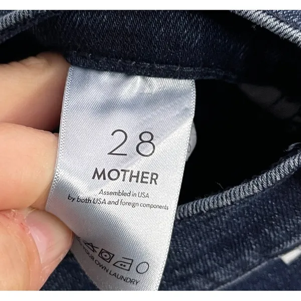 Mother The Tripper Ankle Jeans Catch Me If You Can Dark Wash Button Fly 28 *Crop - Image 5
