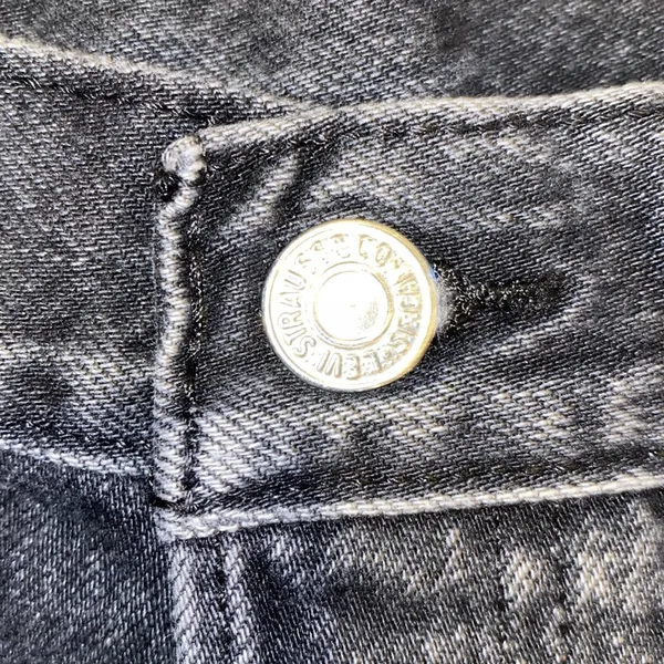 Levi’s 501 Button Fly Cut Off Jean Shorts Women’s Size Waist 25 Black - Image 3