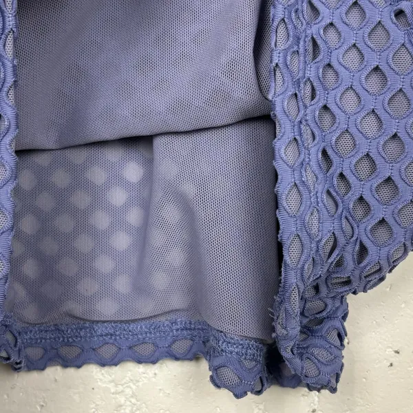Anthropologie Mesh Tank Top Pullover Stretch Nylon Lavender Purple Size Large - Image 9