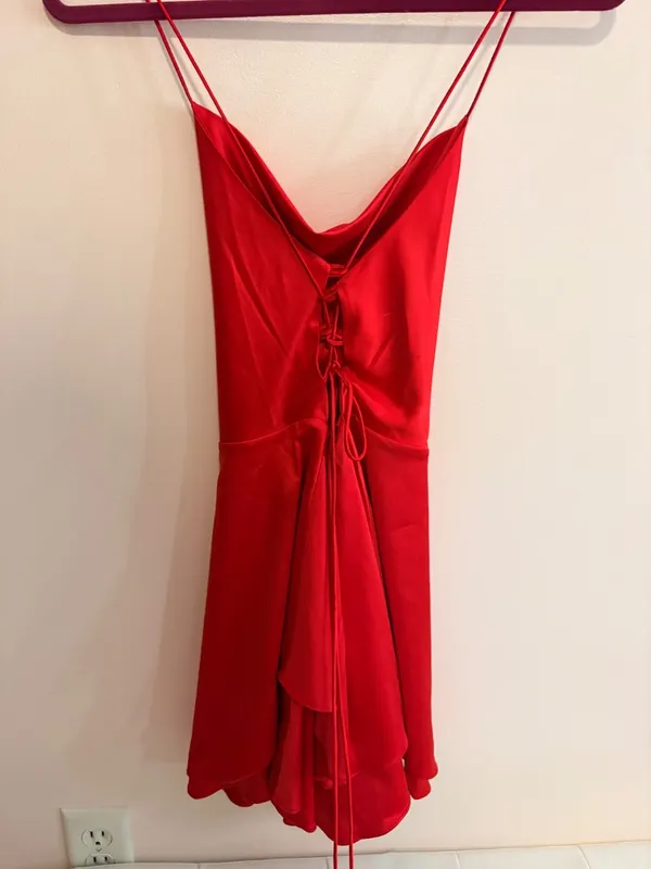 red mini dress - Image 2