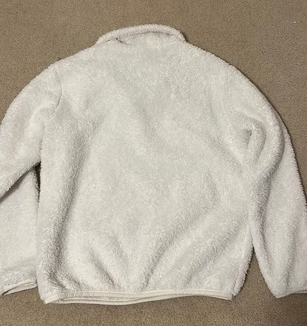 Patagonia White Fleece Quarter Zip - Image 4