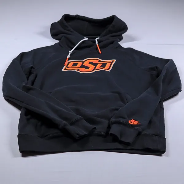 Nike OSU Oklahoma State University Hoodie Women Small Black Orange Pullover Logo - Image 6