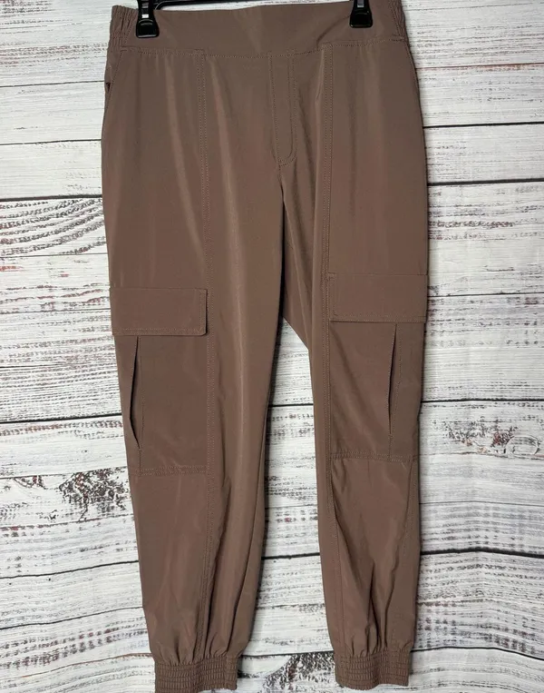 ATHLETA Chelsea Utility Jogger Mineral Brown Pants 4P - Image 2