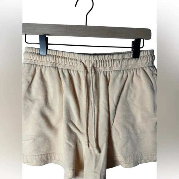 Aeropostale‎ Lounge Shorts Women’s Size S Beige Drawstring Waist - Image 4