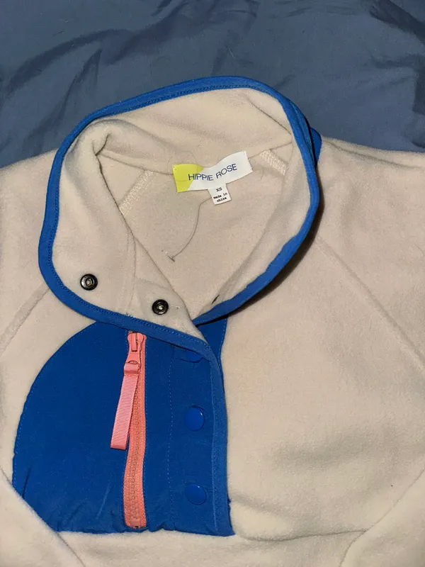 Hippie Rose 1/4 Button Up Fleece - Image 2