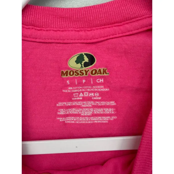 Mossy Oak Womens T-Shirt Pink Hawaiian Honu Sea Turtle Graphic Small - Image 4