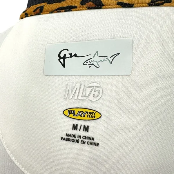Greg Norman | Medium | ML75 Leopard Accent Play DRY Sleeveless Polo Golf Shirt - Image 3