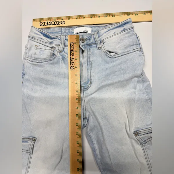 Vervet Blue 90s Vintage Straight Jean‎ light wash women’s size 26 - Image 8