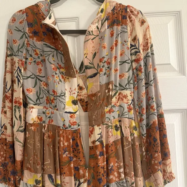 Fate Midi Dress‎ Sz Small Patchwork Boho Peasant Western Romantic Feminine Flowy - Image 8
