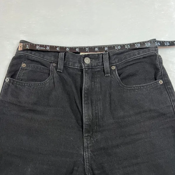 Levi's 70s High Straight Jeans Size 27 Raw Hem Grunge Whimsigoth Casual Classic - Image 8