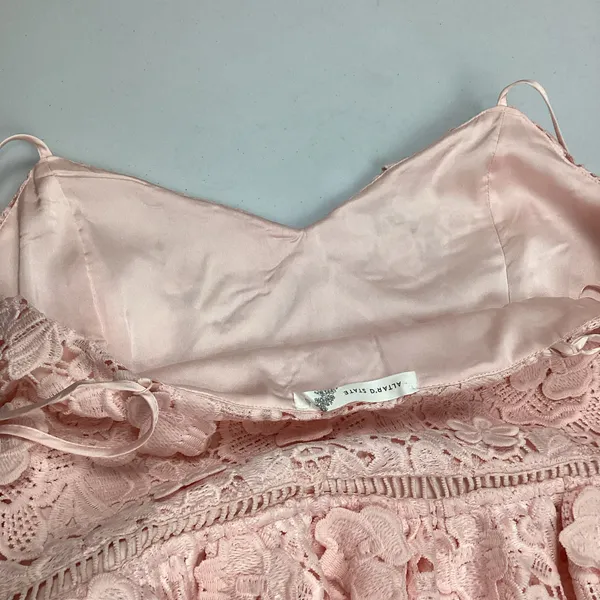 Altar’d State Silvyn Lace Mini Dress in Light Pink Sz Large NWOT - Image 5