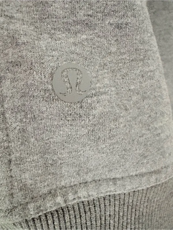 Lululemon All Yours Zip Hoodie Heathered Core Medium Grey Size XS - Image 14
