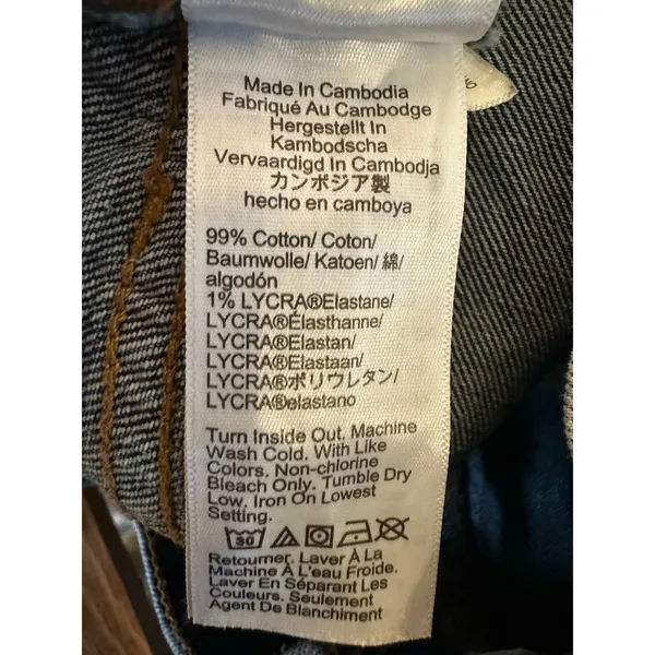 J.CREW Jeans Womens Size 32 Blue Mid Rise Flare Crop Raw Hem Distressed Stretch - Image 5
