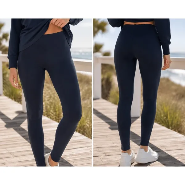 Soma‎ Slimming Denim Blue High Waist Leggings XS NWT Shaping Tummy Control NEW - Image 3