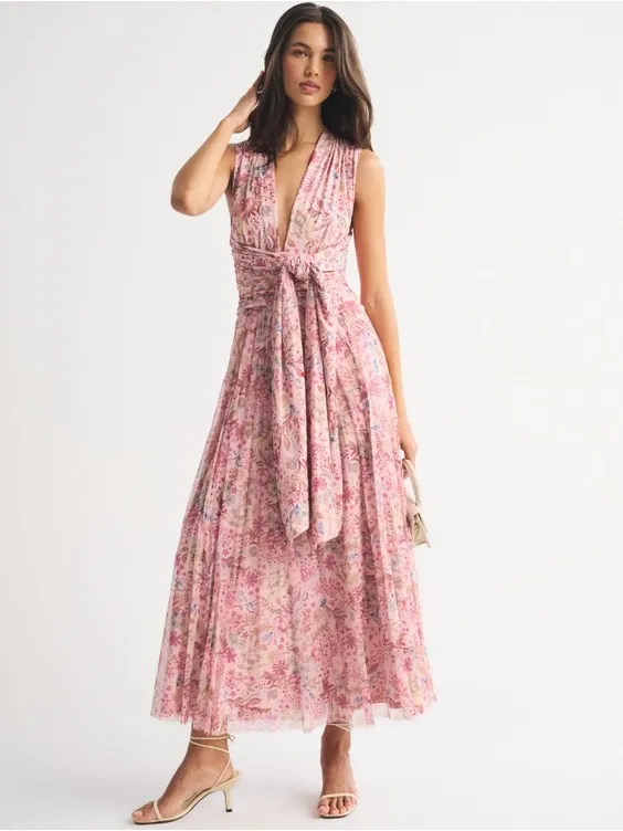 Abercrombie & Fitch A&F Giselle 5-in-1 Convertible Maxi Dress XLT Tall - Image 9