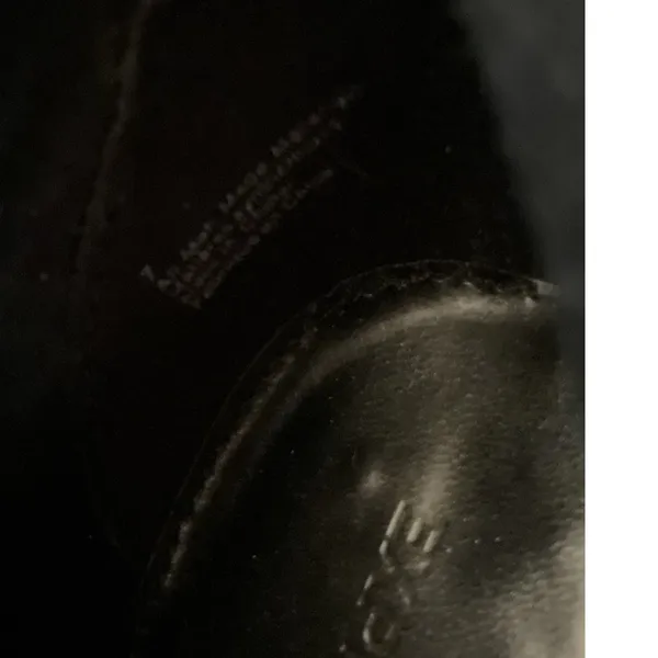 Express Faux Fur Trimmed Black Chunky Heeled Combat Platform Boots Sz 7 - Image 9