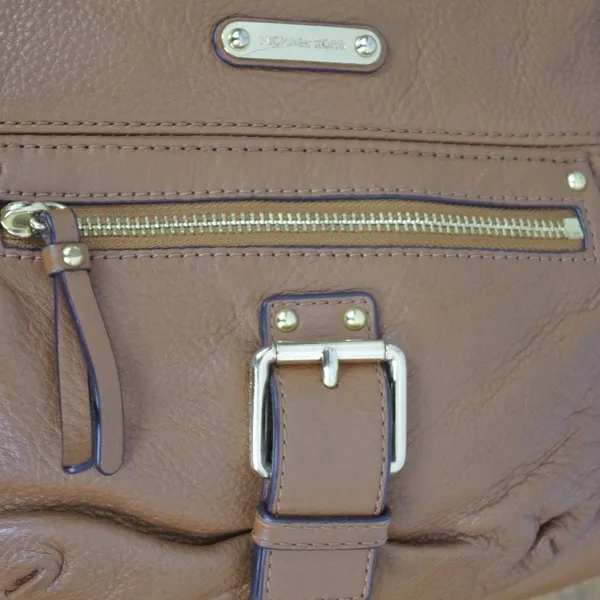 Brown Leather Michael, Michael Kors Shoulder Bag - Image 12