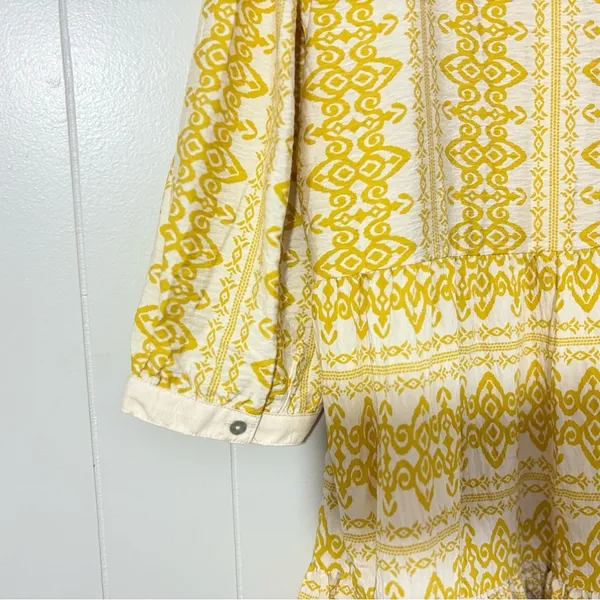 Anthropologie Figueroa Floral Boho Woven Dress Yellow 3/4 Sleeve NWT Size XL - Image 12