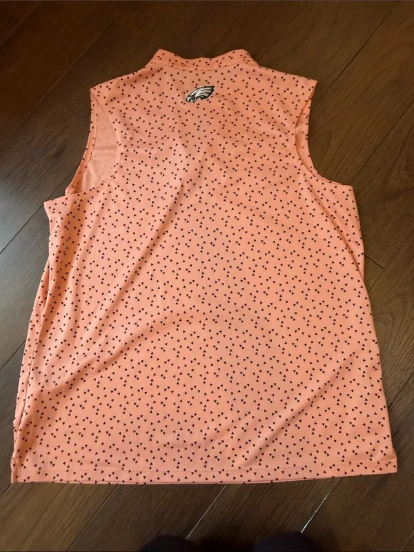 Nike Pink Sleeveless V-Notch Golf Tank with Eagles Embroidery Size XL - C73-042 - Image 6