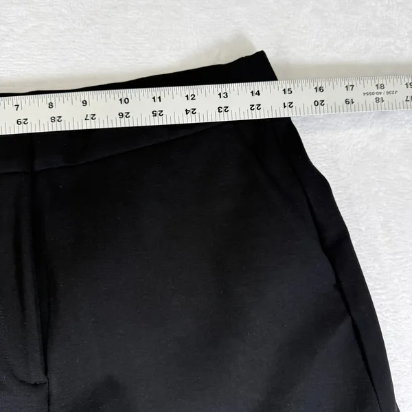 Quince Ultra-Stretch Ponte Trouser Black Wide‎ Leg Pants Womens Size 10 LB70749 - Image 3