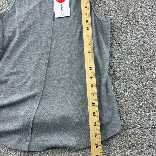 VIM MIA Serenity Racer Tank Top Sleeveless Shirt Yoga Gray Size Med Active‎ NWT - Image 3