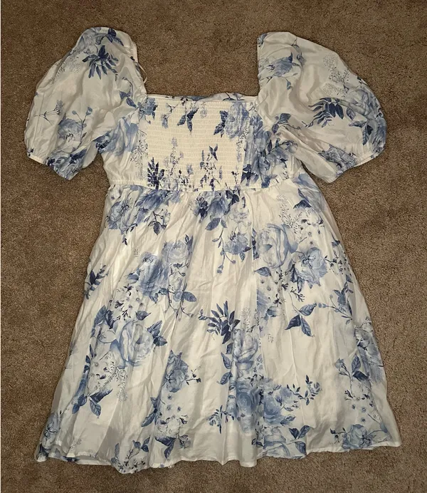 Lavish White / Floral Dress - Image 3