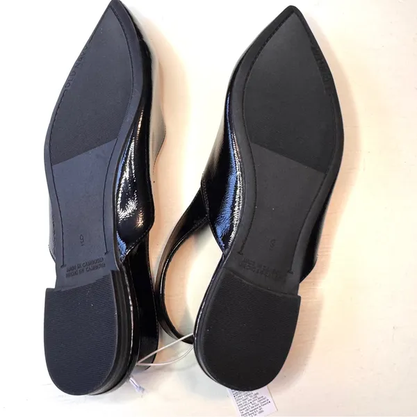 Old Navy Black Ankle Buckle Slingback Pointed Toe Women's Shoes Sz 9 NWT - Image 5