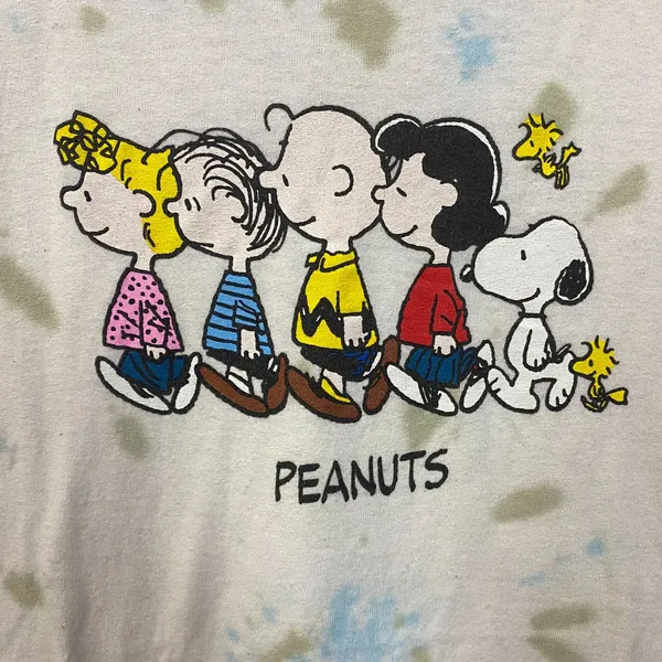 Peanuts Snoopy and the Gang Tie Dye T-Shirt 2XL - Image 2