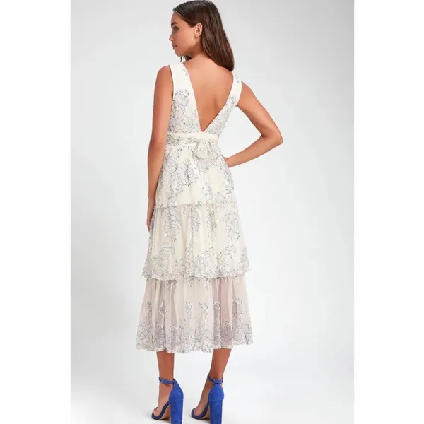 Lulus | Viviana Midi Dress - Image 3