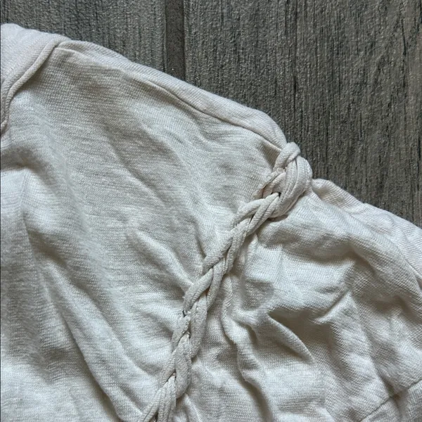 We The Free Cream Ruched Blouse - Image 4
