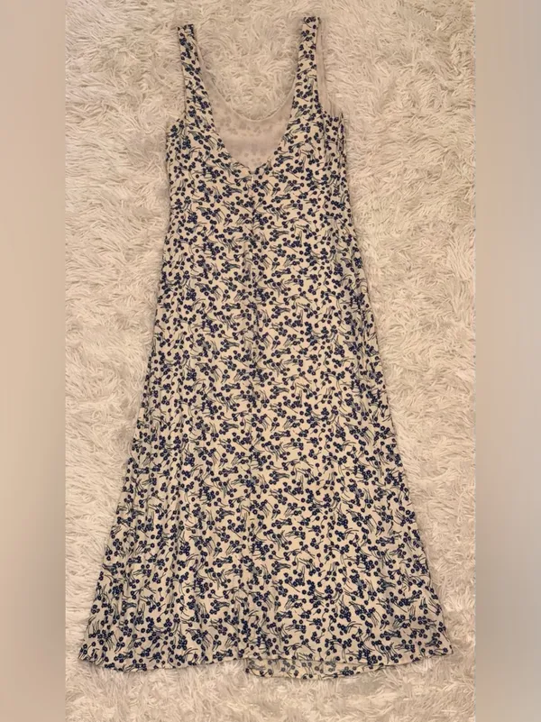 NEW Reformation Vika floral midi sun dress sz 2 - Image 5