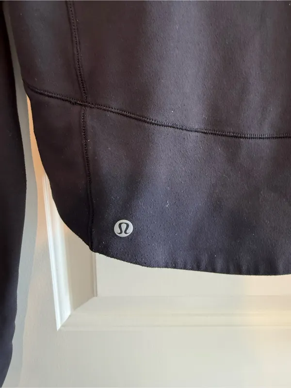 Lululemon Black Mock Neck Long Sleeve Pullover Top - Image 5