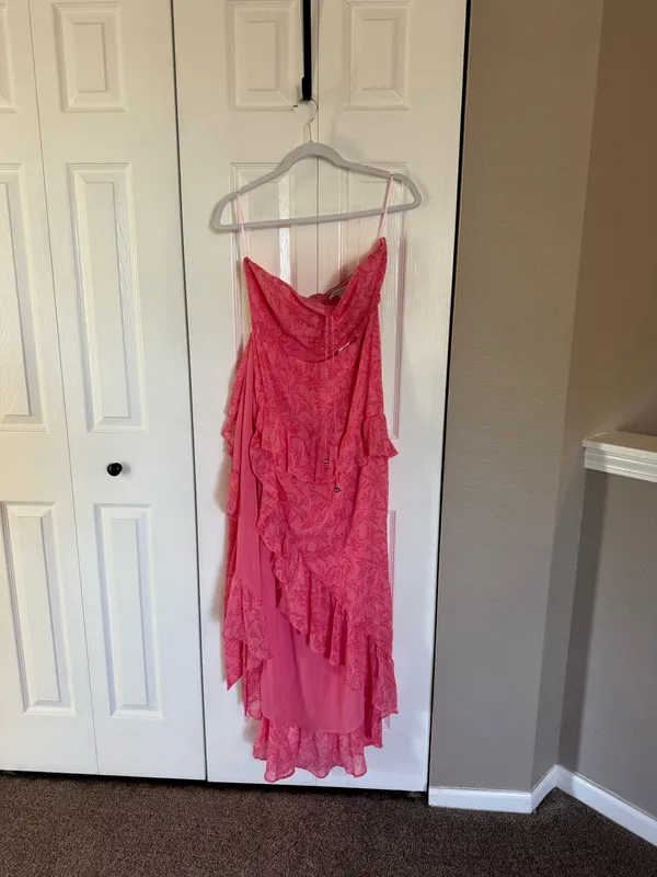 Olivaceous Floral Wrap Dress - Image 3