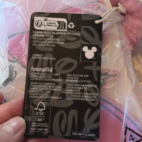 NWT Loungefly Disney Aristocats Marie Fuzzy Handle Pink Crossbody Bag - Image 6