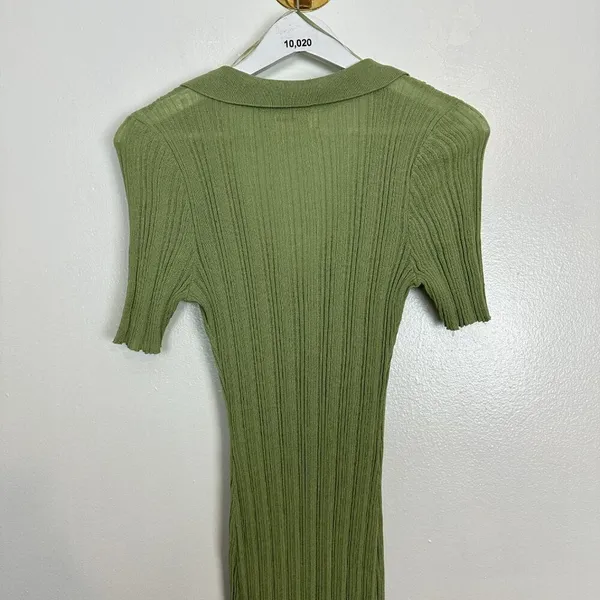 L*SPACE Undertow Dress in Light Olive Size Large - Image 12